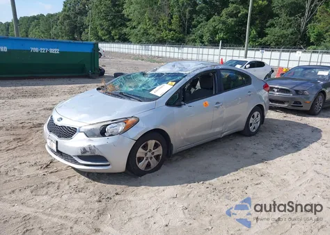 2016 Kia Forte Lx из США, поврежденный, VIN KNAFK4A61G5536450